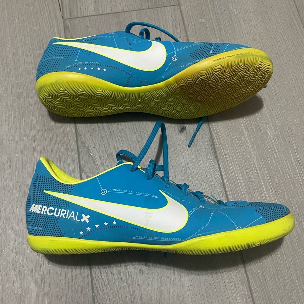 Nike 4.5Y Mercurialx Indoor Turf Soccer Football Shoes Sneakers Vortex - Picture 8 of 10